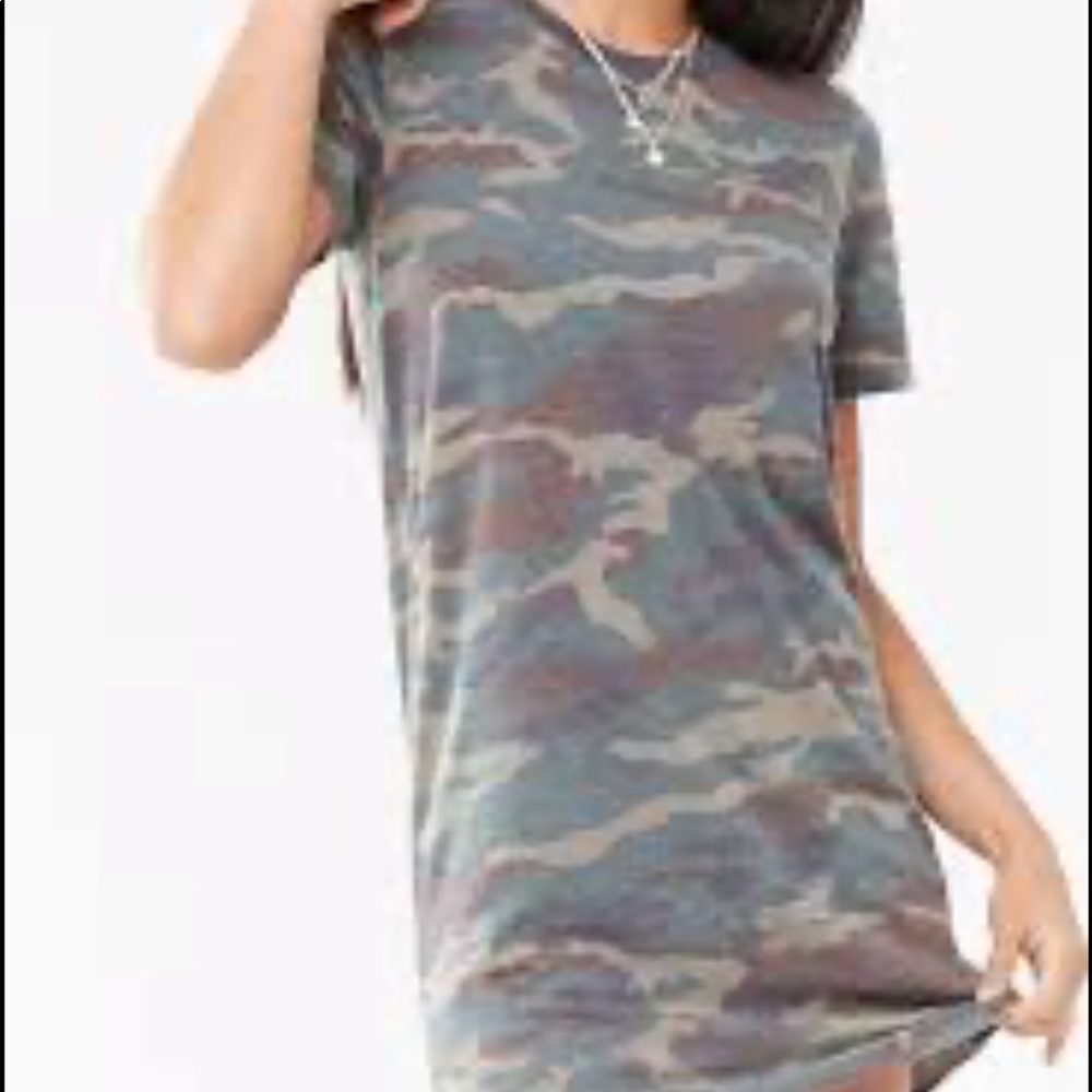 Camo shirt dress